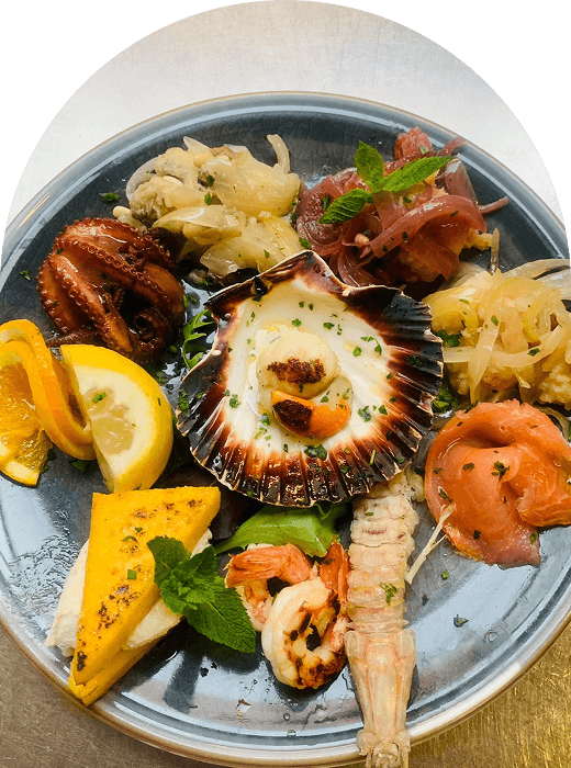 Wine pouring over a dinner table