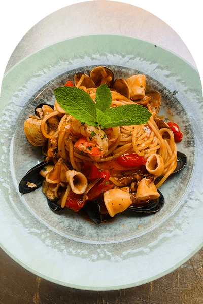 Wine pouring over a dinner table